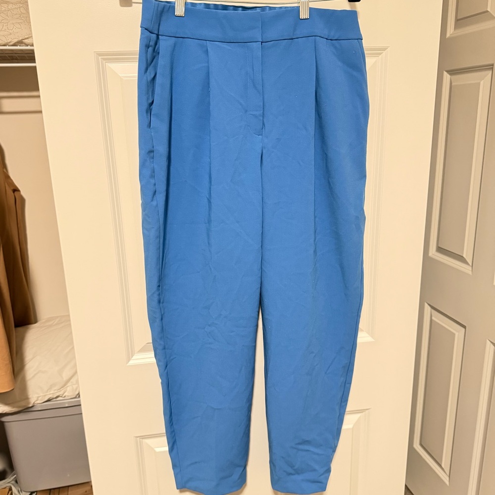 Express Vibrant Blue Cropped Pants 12